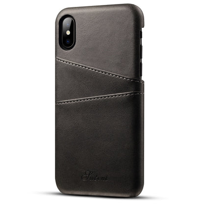 New application iphoneXSMax mobile phone case Apple 7plus leather case Maverick pattern note9 card protection case